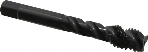 OSG - 1/2-13 UNC 3 Flute Modified Bottoming Spiral Flute Tap - Vanadium High Speed Steel, Oxide Finish, 3-3/8" OAL, Right Hand Flute, Right Hand Thread, Oversize, H11 - A1 Tooling