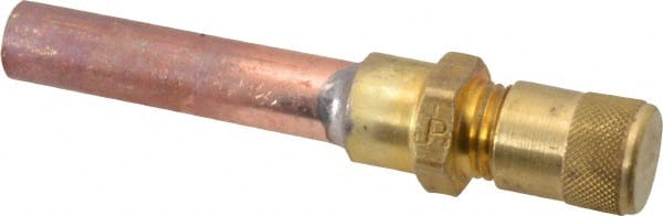 Parker - 500 Max psi, 3/8 Tube Outside Diameter, Extended Copper Tube Access Valve - A1 Tooling