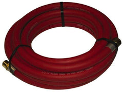 Alliance Hose & Rubber - 1-1/2" ID x 1-1/2" OD 25' Long Multipurpose Air Hose - MNPT x FNPT(Swivel) Ends, 150 Working psi, -40 to 190°F, 1-1/2" Fitting, Red - A1 Tooling