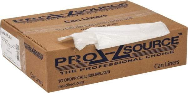 PRO-SOURCE - 0.6 mil Thick, Household/Office Trash Bags - 30" Wide x 36" High, Clear - A1 Tooling