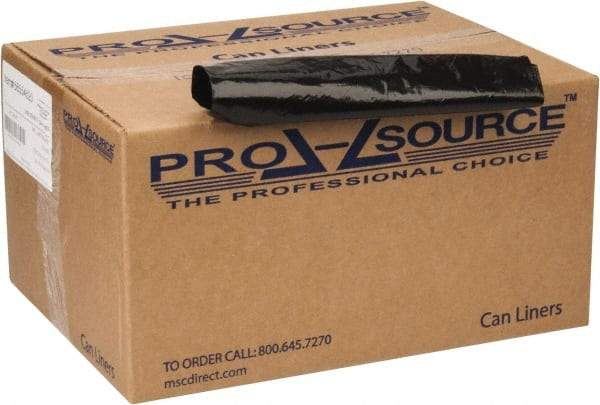 PRO-SOURCE - 2 mil Thick, Heavy-Duty Trash Bags - 40" Wide x 46" High, Black - A1 Tooling