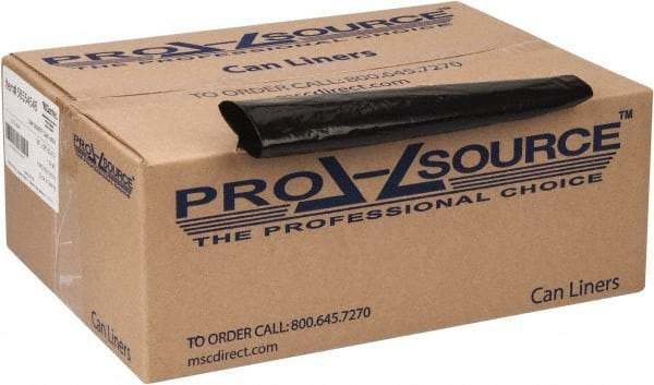 PRO-SOURCE - 1.5 mil Thick, Heavy-Duty Trash Bags - 38" Wide x 58" High, Black - A1 Tooling