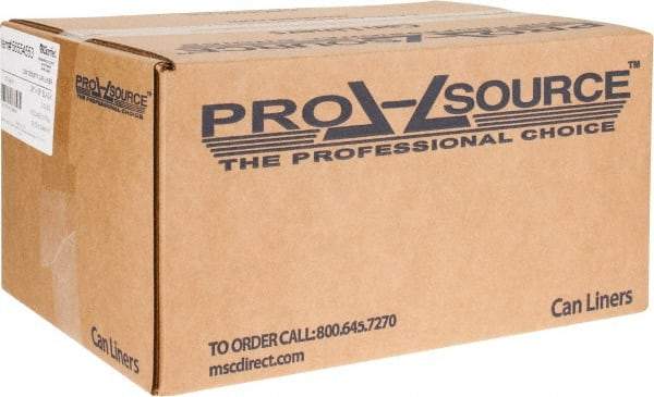 PRO-SOURCE - 2 mil Thick, Heavy-Duty Trash Bags - 38" Wide x 58" High, Black - A1 Tooling