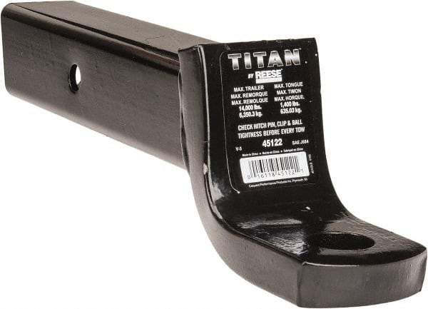 Value Collection - 12,000 Lb Capacity, 9-3/4" Long, Hitch Drawbar - Vehicle Class 5, 1-1/4" Ball Hole Diam - A1 Tooling