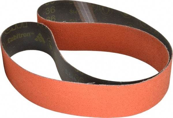 3M - 2-1/2" Wide x 60" OAL, 36 Grit, Ceramic Abrasive Belt - Ceramic, Very Coarse, Coated, YF Weighted Cloth Backing, Wet/Dry, Series 777F - A1 Tooling