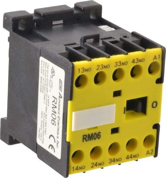 ACI - 4 Pole, 4NO, 120 VAC Control Relay - 16 Amps, 600 VAC - A1 Tooling