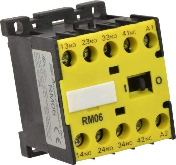 ACI - 4 Pole, 3NO/NC, 120 VAC Control Relay - 16 Amps, 600 VAC - A1 Tooling