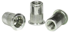 RivetKing - 0.13 to 0.225" Grip, Aluminum Standard Rivet Nut - Uncoated, Countersunk Head - A1 Tooling