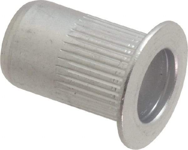 RivetKing - 0.02 to 0.13" Grip, Aluminum Standard Rivet Nut - Uncoated, Countersunk Head - A1 Tooling