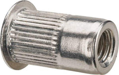 RivetKing - 0.13 to 0.225" Grip, Aluminum Standard Rivet Nut - Uncoated, Countersunk Head - A1 Tooling