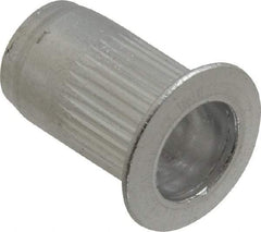 RivetKing - #10-24, 0.02 to 0.13" Grip, 19/64" Drill, Aluminum Standard Rivet Nut - Uncoated, Countersunk Head - A1 Tooling