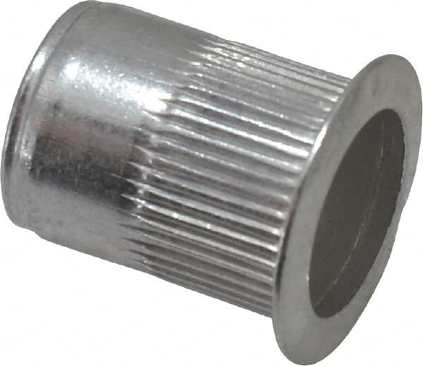 RivetKing - 5/16-18, 0.027 to 0.15" Grip, 17/32" Drill, Aluminum Standard Rivet Nut - Uncoated, Countersunk Head - A1 Tooling