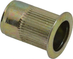 RivetKing - 0.13 to 0.225" Grip, Steel Standard Rivet Nut - Zinc Yellow Dichromate Finish, Countersunk Head - A1 Tooling