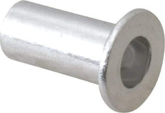 RivetKing - #10-32, 0.01 to 0.08" Grip, 1/4" Drill, Aluminum Standard Rivet Nut - Uncoated, Round Head - A1 Tooling