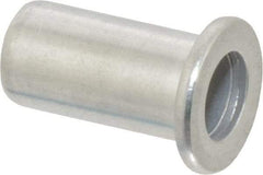 RivetKing - 1/4-20, 0.02 to 0.08" Grip, Aluminum Standard Rivet Nut - Uncoated, Drill Size Letter Q, Round Head - A1 Tooling