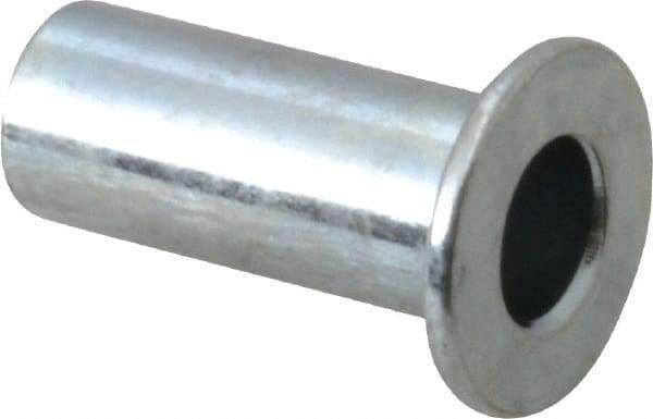 RivetKing - #10-32, 0.08 to 0.13" Grip, 1/4" Drill, Steel Standard Rivet Nut - Zinc Plated, Round Head - A1 Tooling