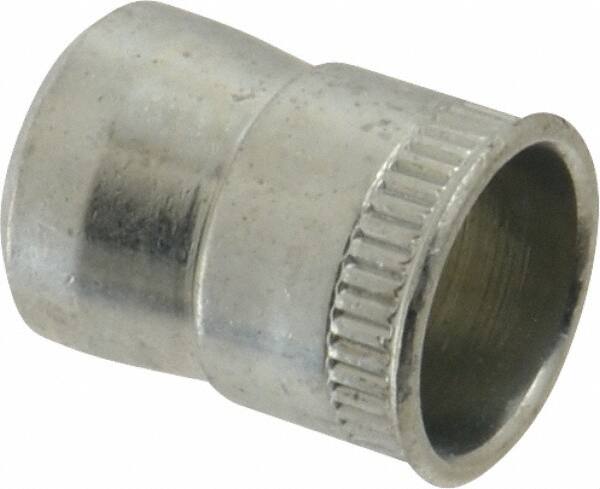 RivetKing - 1/4-20 UNC, Zinc-Plated, Steel Knurled Rivet Nut Inserts - 0.391" to 0.396" Grip, 3/8" Drill Size - A1 Tooling