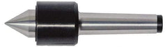 Interstate - MT1 Taper Shank Shank, 1.339" Head Diam, 200 Lb Capacity, Live Center - 6,700 Max RPM, 0.669" Point Diam, 0.79" Point Len, 200 Lb Max Workpc, Standard Point - A1 Tooling