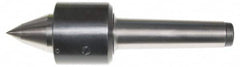 Interstate - MT4 Taper Shank Shank, 2.165" Head Diam, 2,200 Lb Capacity, Live Center - 4,100 Max RPM, 1.378" Point Diam, 1.97" Point Len, 2,200 Lb Max Workpc, Long Point - A1 Tooling