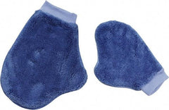 PRO-SOURCE - 9-1/2" Long Microfiber Cleaning & Dusting Mitt - Blue, for Dusting - A1 Tooling