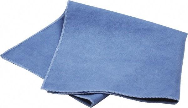 PRO-SOURCE - Reusable Microfiber Wipes - Packet, 16" x 16" Sheet Size, Blue - A1 Tooling