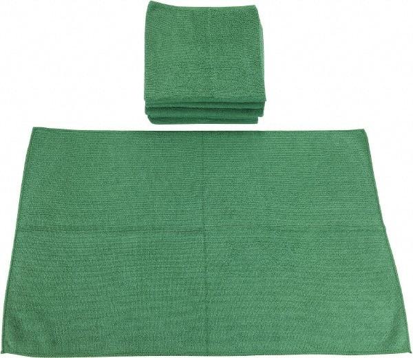 PRO-SOURCE - Reusable Microfiber Wipes - Packet, 16" x 24" Sheet Size, Green - A1 Tooling