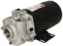 Pentair - ODP Motor, 115/208-230 Volt, 1 Phase, 1 HP, Stainless Steel Straight Pump - 1-1/4 Inch Inlet, 1-1/4 Inch Outlet, 58 Max Head psi, Stainless Steel Impeller, Viton Seal, 58 Ft. Shut Off - A1 Tooling