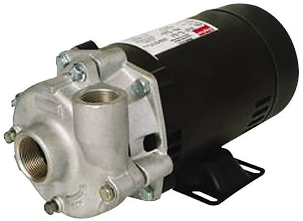 Pentair - ODP Motor, 208-230/460 Volt, 3 Phase, 3/4 HP, Stainless Steel Straight Pump - 1 Inch Inlet, 3/4 Inch Outlet, 55 Max Head psi, Stainless Steel Impeller, Viton Seal, 55 Ft. Shut Off - A1 Tooling