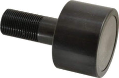 Accurate Bushing - 2-1/2" Roller Diam x 1-11/16" Width, 1" Stud Diam x 2-1/4" Length, Plain Load Roller - Steel, 1-1/2" Thread Length, 1-14 Thread, 5,120 Lb Dynamic Cap, 3,120 Lb Static Cap - A1 Tooling