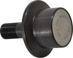 Accurate Bushing - 1-1/2" Roller Diam x 1-3/16" Width, 5/8" Stud Diam x 1-1/2" Length, Flanged Load Roller - Steel, 3/4" Thread Length, 5/8-18 Thread, 2,520 Lb Dynamic Cap, 1,370 Lb Static Cap - A1 Tooling