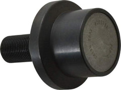 Accurate Bushing - 2" Roller Diam x 1-11/16" Width, 7/8" Stud Diam x 2" Length, Flanged Load Roller - Steel, 1-1/4" Thread Length, 7/8-14 Thread, 3,490 Lb Dynamic Cap, 2,000 Lb Static Cap - A1 Tooling