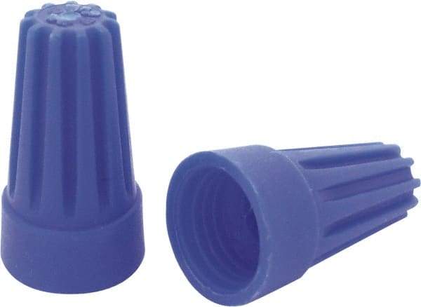 Ideal - 3, 20 to 3, 16 AWG, 300 Volt, Flame Retardant, Standard Twist on Wire Connector - Blue, 221°F - A1 Tooling