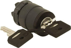 Schneider Electric - 22mm Mount Hole, 2 Position, Key Operated, Selector Switch Only - Black, Maintained (MA), Nonilluminated, Shock, Vibration and Water Resistant - A1 Tooling