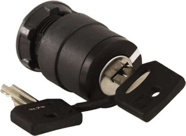 Schneider Electric - 22mm Mount Hole, 2 Position, Key Operated, Selector Switch Only - Black, Maintained (MA), Nonilluminated, Shock, Vibration and Water Resistant - A1 Tooling