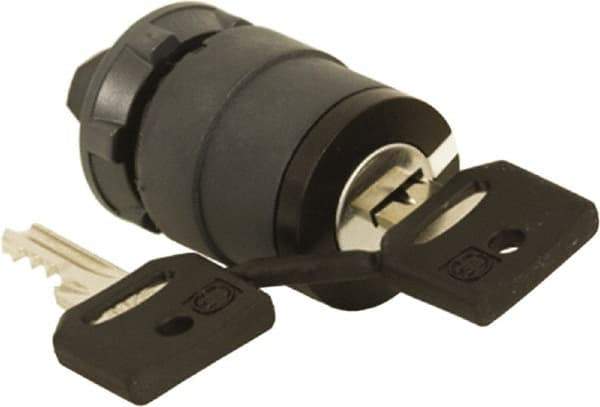 Schneider Electric - 22mm Mount Hole, 3 Position, Key Operated, Selector Switch Only - Black, Maintained (MA), Nonilluminated, Shock, Vibration and Water Resistant - A1 Tooling