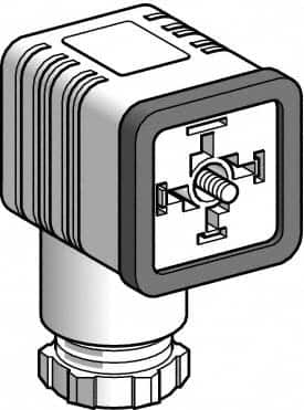 Telemecanique Sensors - 16 Amp, 4 Pin Elbowed Female Field Attachable Connector Sensor and Receptacle - 250 VAC, IP65 Ingress Rating - A1 Tooling