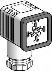 Telemecanique Sensors - 16 Amp, 4 Pin Elbowed Female Field Attachable Connector Sensor and Receptacle - 250 VAC, IP65 Ingress Rating - A1 Tooling