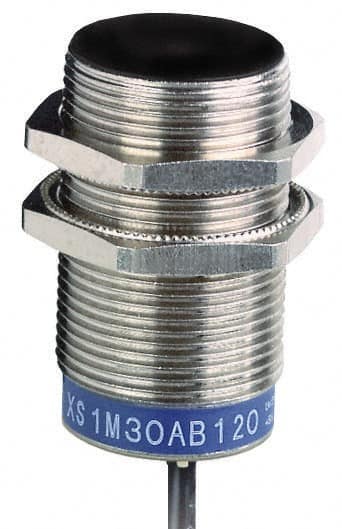 Telemecanique Sensors - NPN, PNP, NC, 10mm Detection, Cylinder, Inductive Proximity Sensor - 2 Wires, IP67, 12 to 24 VDC, M30x1.5 Thread, 50mm Long - A1 Tooling