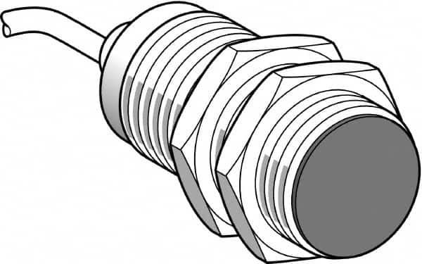 Telemecanique Sensors - PNP, 15mm Detection, Cylinder, Inductive Proximity Sensor - 3 Wires, IP65, IP67, 12 to 24 VDC, M30x1.5 Thread, 43mm Long - A1 Tooling