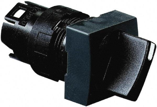 Schneider Electric - 16mm Mount Hole, 2 Position, Handle Operated, Selector Switch Only - Black, Maintained (MA), Shock and Vibration Resistant - A1 Tooling