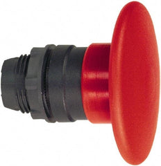 Schneider Electric - 22mm Mount Hole, Extended Mushroom Head, Pushbutton Switch Only - Round, Red Pushbutton, Nonilluminated, Momentary (MO) - A1 Tooling