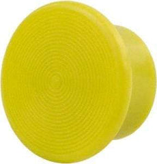 Schneider Electric - Extended Mushroom Head Pushbutton Switch Screw-On Knob - Yellow, Round Button - A1 Tooling