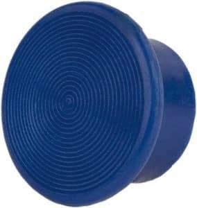 Schneider Electric - Extended Mushroom Head Pushbutton Switch Screw-On Knob - Blue, Round Button - A1 Tooling