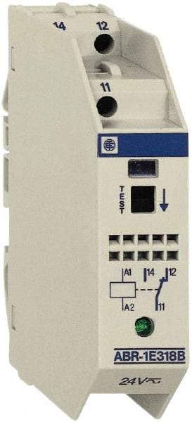 Schneider Electric - 55 and 62 Milliamp, Interface Relay Module - DIN Rail Mount, 23 to 104°F, 24 VAC/VDC - A1 Tooling