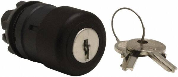 Schneider Electric - 22mm Mount Hole, Extended Mushroom Head, Pushbutton Switch Only - Round, Black Pushbutton, Nonilluminated, Maintained (MA) - A1 Tooling