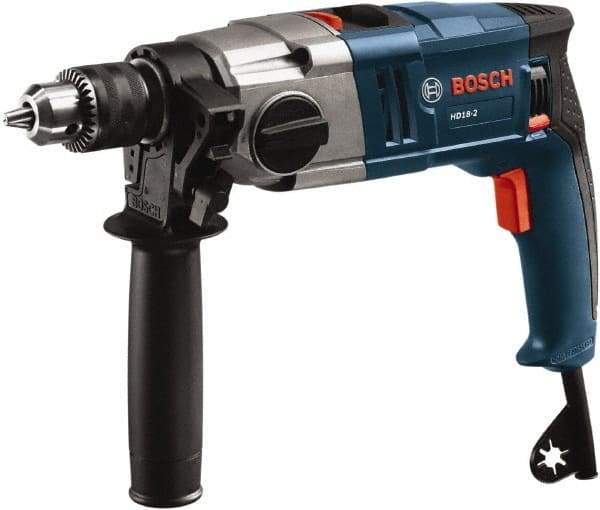 Bosch - 120 Volt 1/2" Keyed Chuck Electric Hammer Drill - 0 to 50,000 BPM, 0 to 1,200 RPM - A1 Tooling