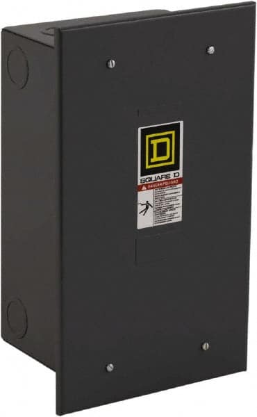 Square D - 1 NEMA Rated, 8 Pole, Mechanically Held Lighting Contactor - 20 A (Tungsten), 30 A (Fluorescent), 110 VAC at 50 Hz, 120 VAC at 60 Hz, 8NO Contact Configuration - A1 Tooling