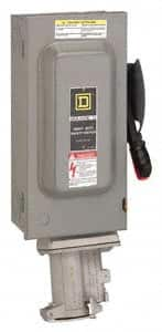 Square D - 60 Amp, 600 VAC, 3 Pole Fused Safety Switch - NEMA 1, 50 hp at 600 VAC (Triple Phase) - A1 Tooling