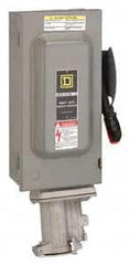 Square D - 60 Amp, 600 VAC, 3 Pole Fused Safety Switch - NEMA 1, 50 hp at 600 VAC (Triple Phase) - A1 Tooling