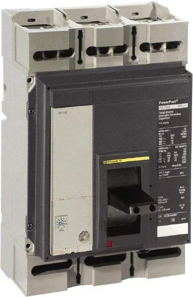 Square D - 800 Amp, 600 VAC, 3 Pole, Panel Mount Molded Case Circuit Breaker - Electronic Trip, Multiple Breaking Capacity Ratings, 3/0 AWG - A1 Tooling